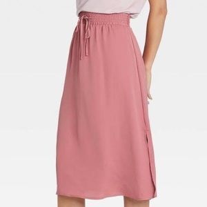 High-Rise Midi Slip Skirt (A New Day)